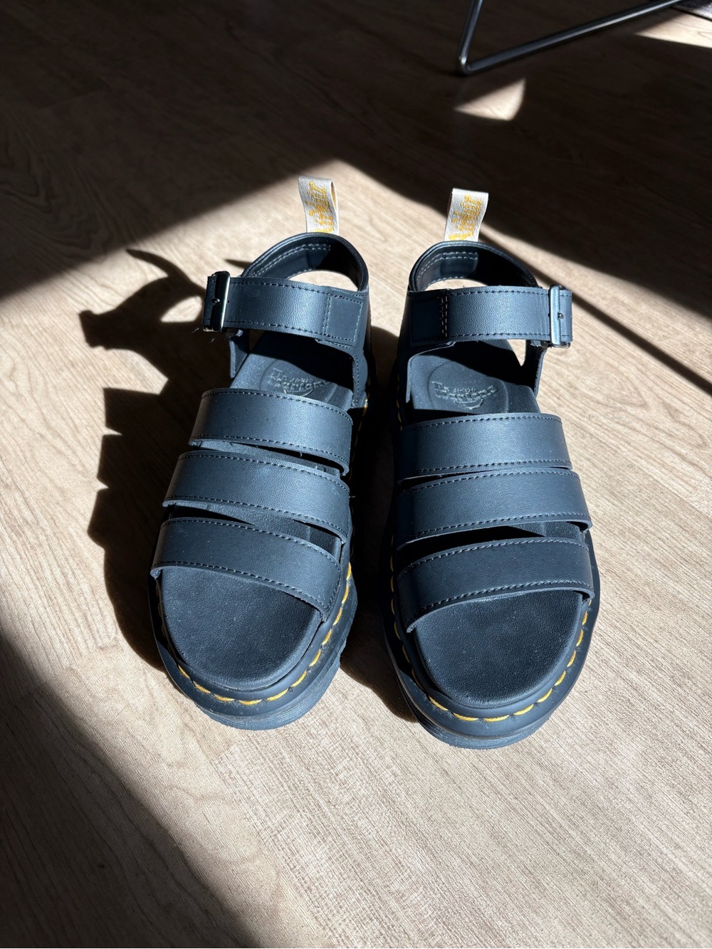 Doc Marten’s Blaire Hydro Leather Sandals - Picture 4 of 6